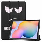 For Samsung Galaxy Tab S6 Lite P610 10.4 inch Colored Drawing Horizontal Flip Leather Case, with Three-folding Holder & Sleep / Wake-up Function(Big Eye Me) - 1