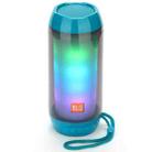 T&G TG643 Portable LED Light Waterproof Subwoofer Wireless Bluetooth Speaker(Light Blue) - 1