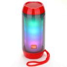 T&G TG643 Portable LED Light Waterproof Subwoofer Wireless Bluetooth Speaker(Red) - 1