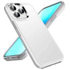 For iPhone 13 Pro Max Double Solid Color Armor Phone Case (White) - 1