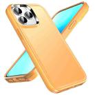 For iPhone 13 Pro Double Solid Color Armor Phone Case (Orange) - 1
