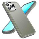 For iPhone 13 Double Solid Color Armor Phone Case(Grey) - 1