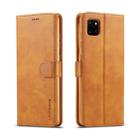 For Galaxy A81 / Note10 Lite / M60s LC.IMEEKE Calf Texture Horizontal Flip Leather Case with Holder & Card Slots & Wallet & Photo Frame(Brown) - 1