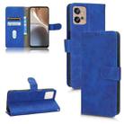 For Motorola Moto G32 Skin Feel Magnetic Flip Leather Phone Case(Blue) - 1