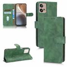 For Motorola Moto G32 Skin Feel Magnetic Flip Leather Phone Case(Green) - 1