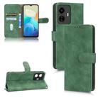 For vivo Y77 Global Skin Feel Magnetic Flip Leather Phone Case(Green) - 1