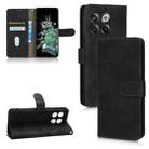 For OnePlus 10T 5G Skin Feel Magnetic Flip Leather Phone Case(Black) - 1