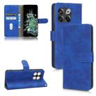 For OnePlus 10T 5G Skin Feel Magnetic Flip Leather Phone Case(Blue) - 1