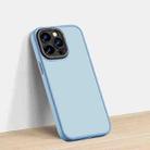 For iPhone 14 Lycra Series Skin Frosted Phone Case (Sierra Blue) - 1