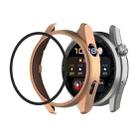 For Huawei Watch3 Pro New PC + Tempered Glass Integrated Protective Watch Case(Rose Gold) - 1