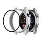 For Huawei Watch3 Pro New PC + Tempered Glass Integrated Protective Watch Case(Silver) - 1