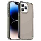 For iPhone 14 Pro Candy Series TPU Phone Case(Transparent Grey) - 1