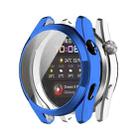 For Huawei Watch3 Pro New Full Coverage TPU Electroplating Protective Watch Case(Blue) - 1