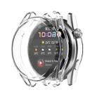 For Huawei Watch3 Pro New Full Coverage TPU Electroplating Protective Watch Case(Transparent White) - 1