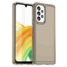 For Samsung Galaxy A33 Candy Series TPU Phone Case(Transparent Grey) - 1