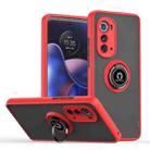 For Motorola Edge 2022 Q Shadow 1 Series TPU + PC Phone Case with Ring Holder(Red) - 1