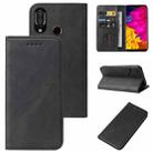 For Sharp Aquos S3 Magnetic Closure Leather Phone Case(Black) - 1