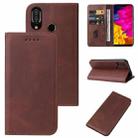 For Sharp Aquos S3 Magnetic Closure Leather Phone Case(Brown) - 1