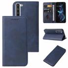For Sharp Aquos R5G Magnetic Closure Leather Phone Case(Blue) - 1