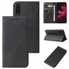 For Sharp Aquos Zero 5G Basic Magnetic Closure Leather Phone Case(Black) - 1