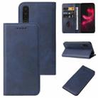 For Sharp Aquos Zero 5G Basic Magnetic Closure Leather Phone Case(Blue) - 1