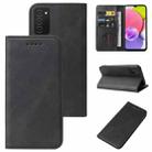 For Samsung Galaxy A03s 166mm Magnetic Closure Leather Phone Case(Black) - 1