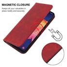 For Samsung Galaxy A10e Magnetic Closure Leather Phone Case(Red) - 5