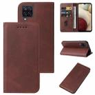 For Samsung Galaxy A12 5G Magnetic Closure Leather Phone Case(Brown) - 1