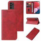For Samsung Galaxy A13 4G Magnetic Closure Leather Phone Case(Red) - 1