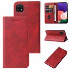 For Samsung Galaxy A22 5G JP Version Magnetic Closure Leather Phone Case(Red) - 1