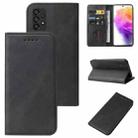 For Samsung Galaxy A73 5G Magnetic Closure Leather Phone Case(Black) - 1