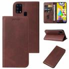 For Samsung Galaxy M31 / M31 Prime / F41 / M21S Magnetic Closure Leather Phone Case(Brown) - 1