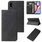 For Samsung Galaxy A10s / M01s Magnetic Closure Leather Phone Case(Black) - 1