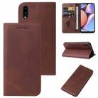 For Samsung Galaxy A10s / M01s Magnetic Closure Leather Phone Case(Brown) - 1