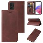 For Samsung Galaxy A53 5G Magnetic Closure Leather Phone Case(Brown) - 1