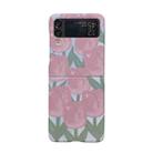 For Samsung Galaxy Z Flip4 Flowers Pattern Folded Phone Case(Red Flower Bed) - 1