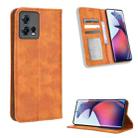 For Motorola Moto S30 Pro 5G Magnetic Buckle Retro Texture Leather Phone Case(Brown) - 1