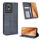 For Realme GT2 Explorer Master Magnetic Buckle Retro Texture Leather Phone Case(Blue) - 1
