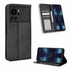 For Infinix Note 12 VIP Magnetic Buckle Retro Texture Leather Phone Case(Black) - 1