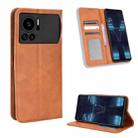 For Infinix Note 12 VIP Magnetic Buckle Retro Texture Leather Phone Case(Brown) - 1