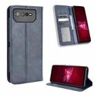 For ASUS ROG Phone 6 / 6 Pro Magnetic Buckle Retro Texture Leather Phone Case(Blue) - 1