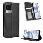 For Cubot X50 Magnetic Buckle Retro Texture Leather Phone Case(Black) - 1