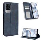 For Cubot X50 Magnetic Buckle Retro Texture Leather Phone Case(Blue) - 1