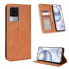 For Cubot X50 Magnetic Buckle Retro Texture Leather Phone Case(Brown) - 1