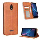 For HotPepper Serrano3 Magnetic Buckle Retro Texture Leather Phone Case(Brown) - 1