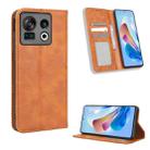 For ZTE Nubia Z40S Pro Magnetic Buckle Retro Texture Leather Phone Case(Brown) - 1