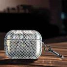 J01 Mesh Snakeskin Headphone Case For AirPods Pro(Silver) - 1