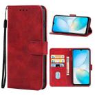 For Infinix Hot 12 Pro Leather Phone Case(Red) - 1