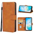 For Infinix Hot 12 Pro Leather Phone Case(Brown) - 1