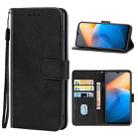 For vivo iQOO Z6x Leather Phone Case(Black) - 1